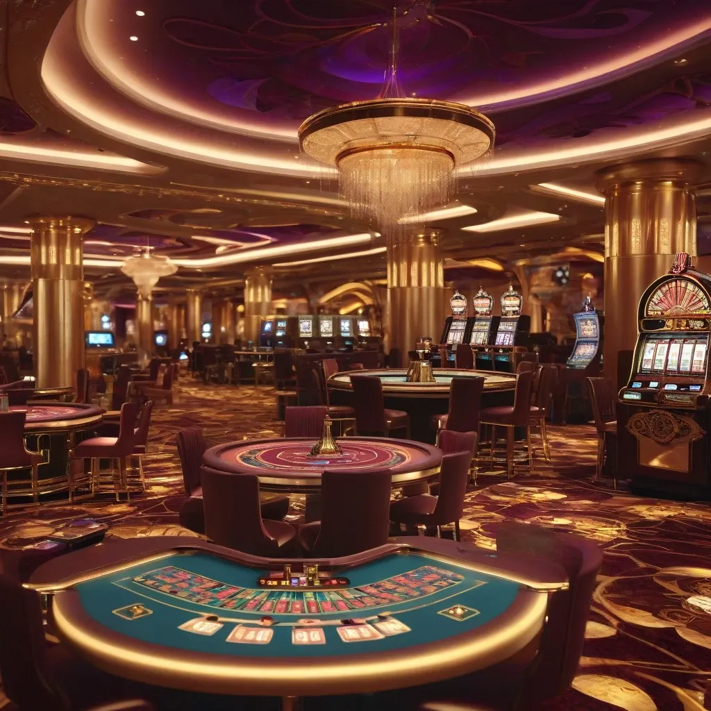 Luxurious VIP Casino Lobby